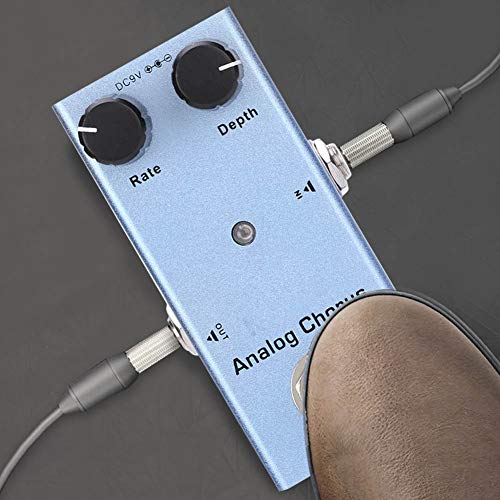 Pédale d’effet de guitare, alliage d’aluminium Pratique DC 9V Pédale de chœur analogique réglable JDF‑07 pour guitare - Les Beatles, Paul McCartney, John Lennon, RIngo Starr, George Harrison Pédale d'effet de guitare, alliage d'aluminium Pratique DC 9V Pédale de chœur analogique réglable JDF‑07 pour guitare – Image 5