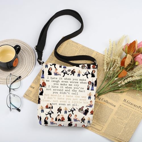 WSNANG Romantic Comedy Quote Crossbody Bag Romantic Movie Lover Gift 90s Romantic Comedy Gift2