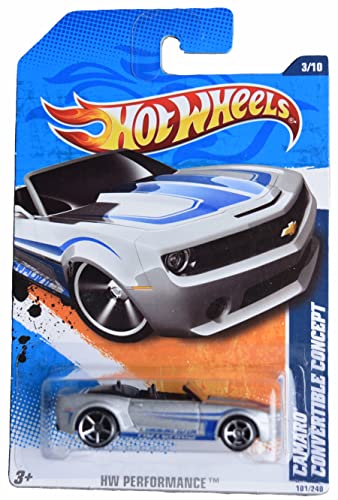 Hot Wheels Camaro Convertible Concept, Performance 3/10, Silver/Blue