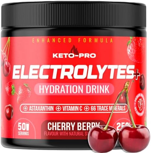 Keto-Pro Keto Electrolytes 250g - 50 Servings | Electrolyte Powde...
