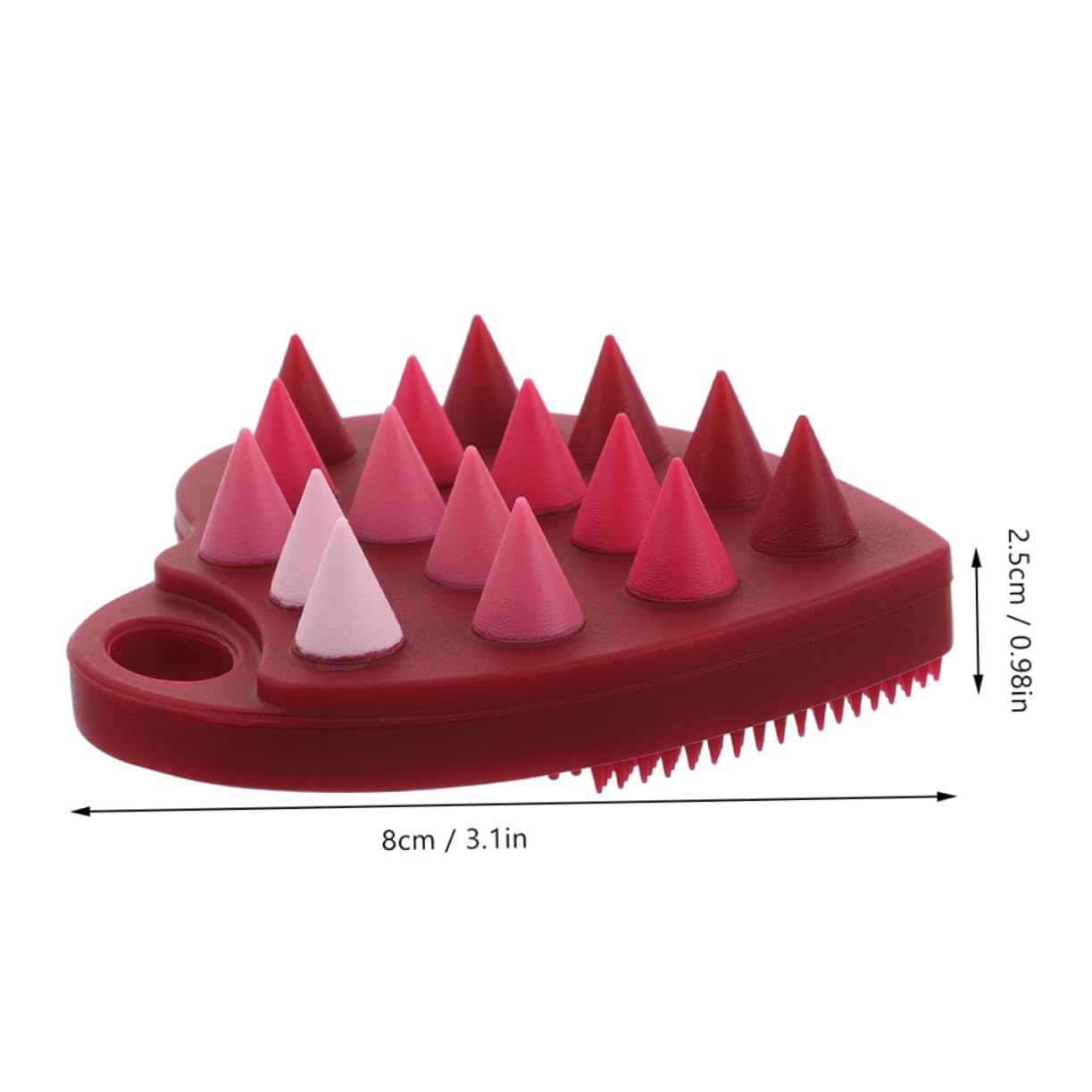 SHERCHPRY Silicone Scalp Brush Hair Washing Massage Tool Dual-Sided Scalp Scrubber for Dandruff Hair Exfoliator Travel-Friendly
