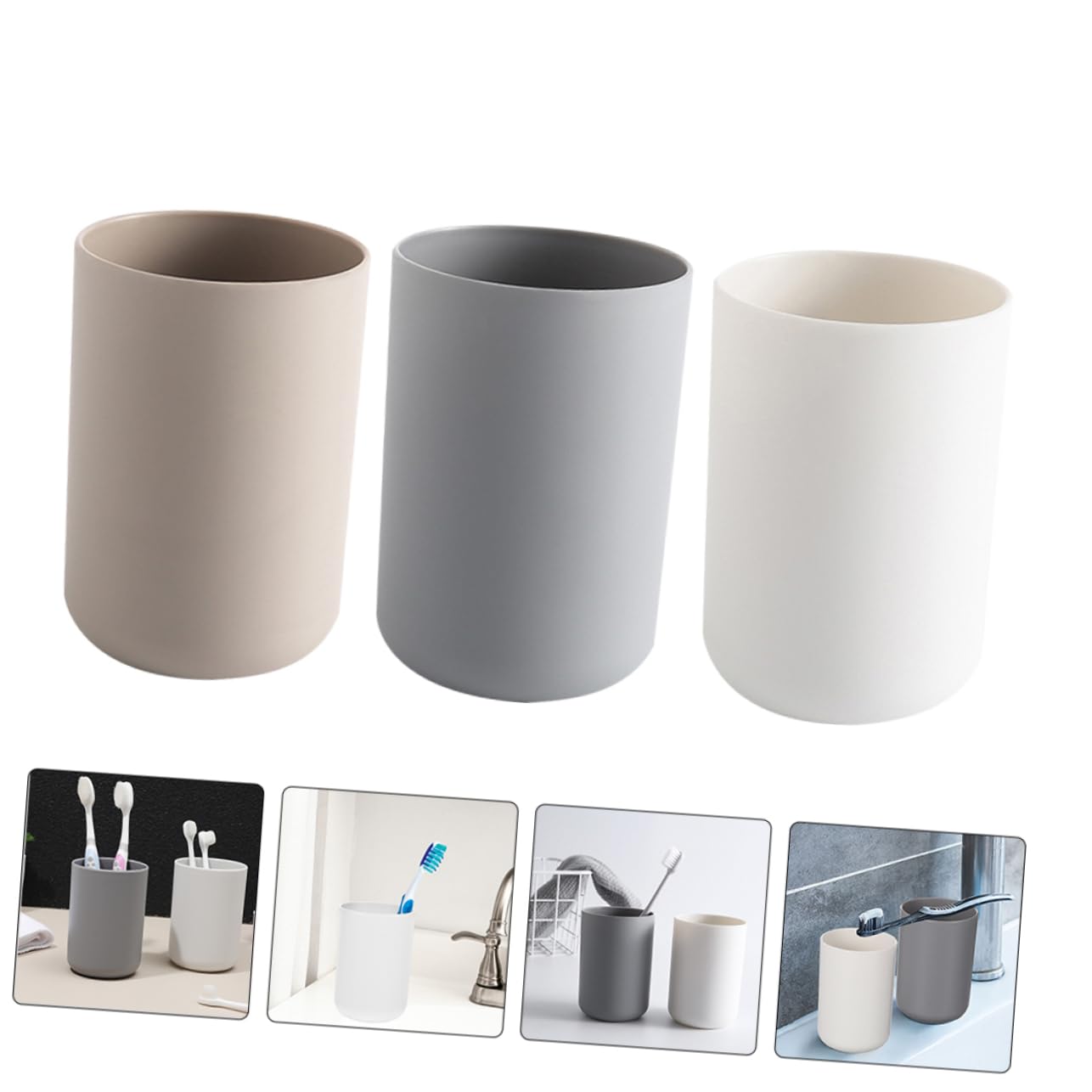 Ciieeo 15 Pezzi Tazza Tazza da Bagno Tazze per Spazzole Porta Spazzolino Tazze per Spazzolino da Denti Porta Spazzolino da Denti Tazze di Dentifricio Tazze per Bere per La Casa Tazze per