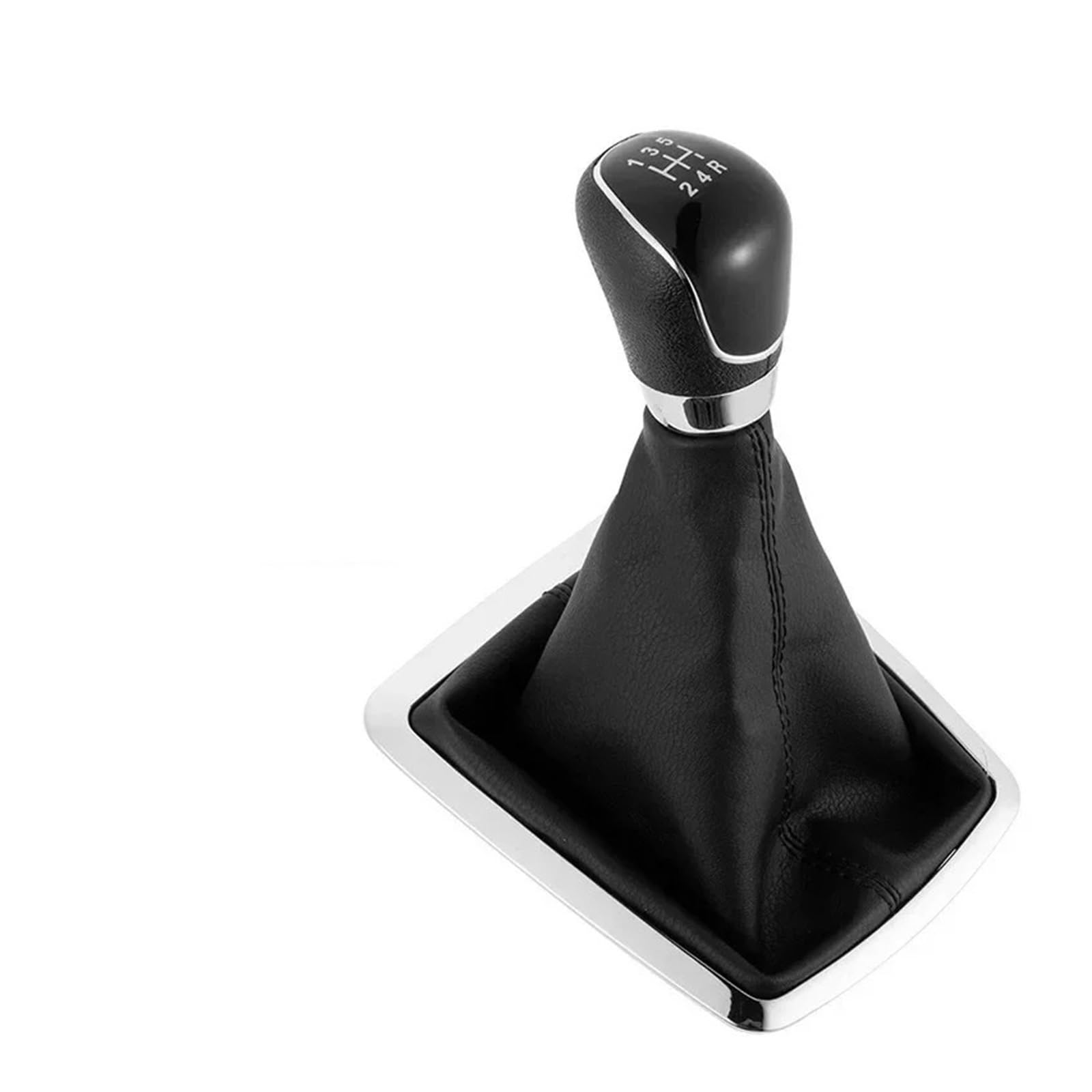 SAUANMNKTP Gearshift Knob for Focus 2 for Mondeo MK2 2004-2011 Gear Shifter Knob Lever Manual 5 6 Speed Galaxy(Black 5 Speed)
