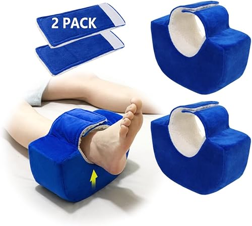 Almohadas de elevación de piernas, almohada de pie, protectores de talón para úlceras por presión, después de la cirugía, hinchazón de pies,