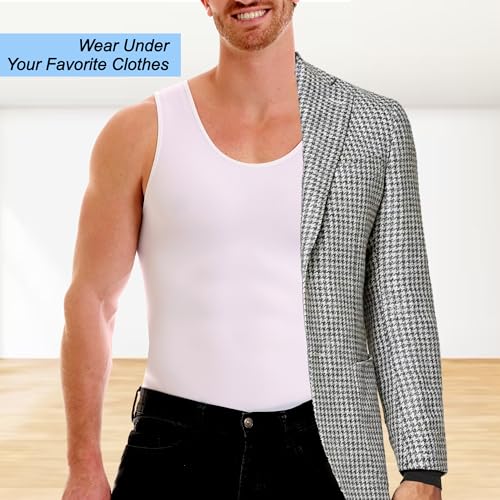 Image of Insta Slim ISPRO Slimming Muscle Tank Top Shapewear Compression Shirt for Men (Made in The USA)