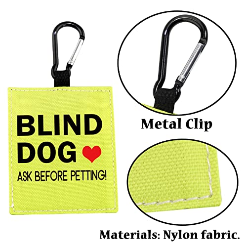 Blind Dog Ask Before Petting Alert Hängemarken für Hunde Nervous Dog Hanging Dog Alert Patches Hanging Dog Tags (Blind – Dog)