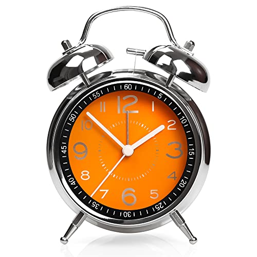 Image of AYRELY Super Loud Alarm Clock for Heavy Sleepers Adults, Metal 4.5 Inches
