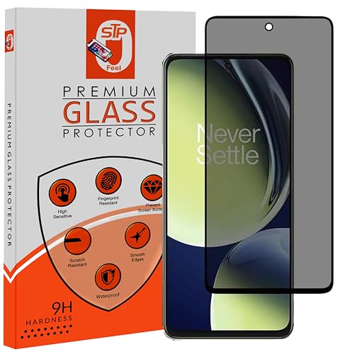 Image of Premium Grade Privacy Tempered Glass Screen Protector Guard for Oneplus Nord CE 3 Lite / C55 / N55 / C53 / C67 5G / Redmi 12 5G (Pack of 1) Anti-Spy /Anti-Peeping 9H Hardness