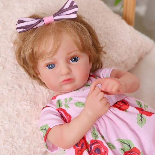 Muñeca Reborn de 20 pulgadas BABESIDE realista y posable miniatura 3