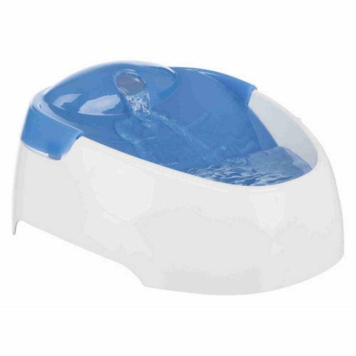 TRIXIE Trinkbrunnen Duo Stream - weiß/grau 1 l/20 × 12 × 23 cm
