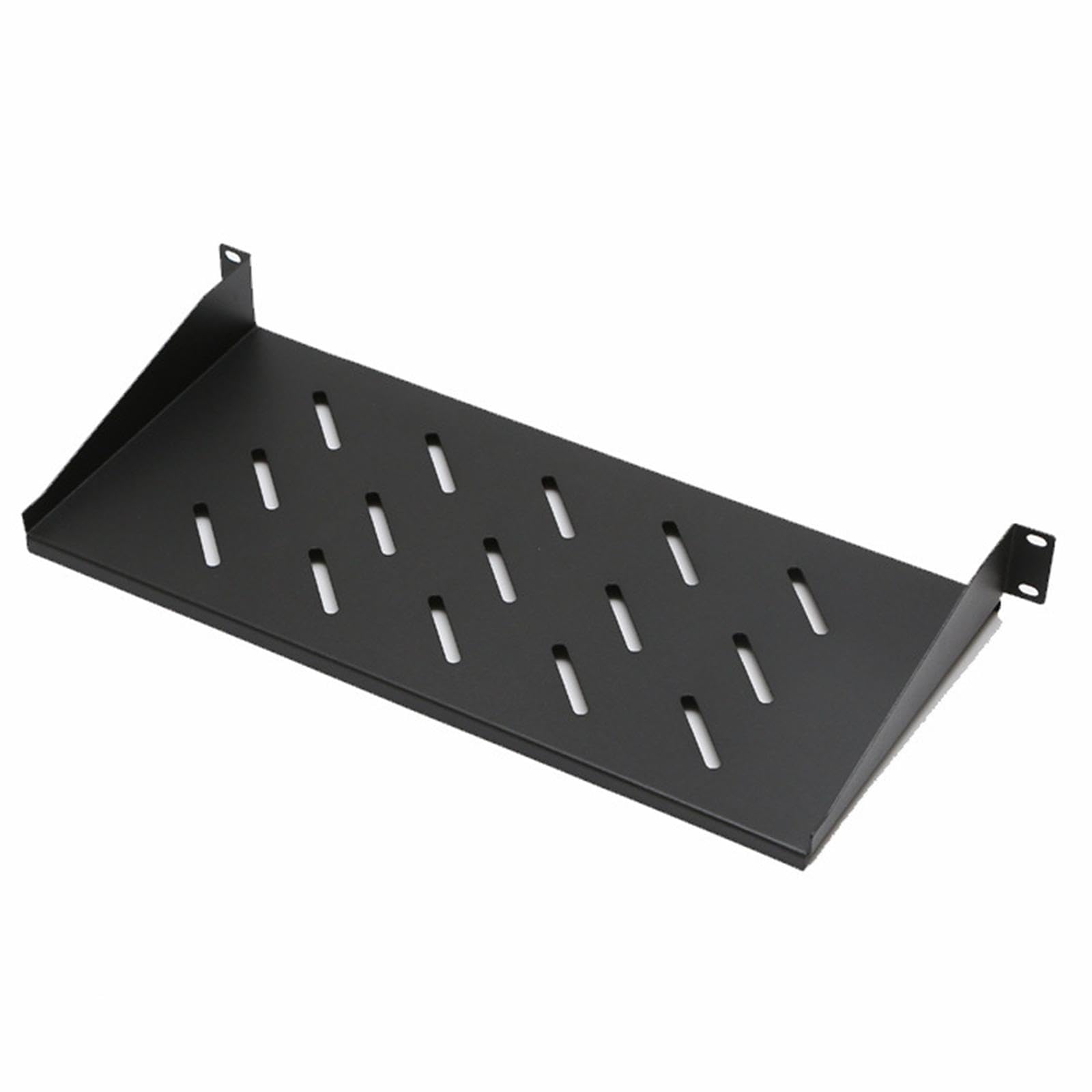 Étagère de serveur pour rack et armoire réseau, montage universel, support de serveur en porte-à-faux ventilé pour rack et armoire réseau 19 pouces, Profondeur 30 Cm