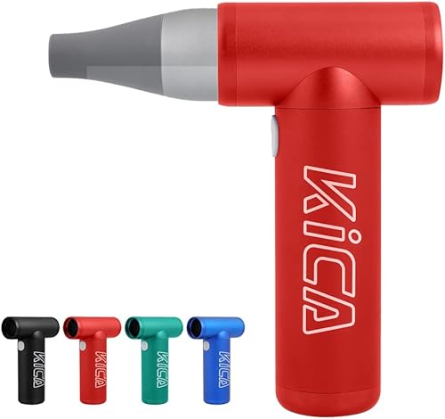 KiCA JetFan KC1 Repuesto de sacudidor de aire comprimido, 86,000 rpm, para limpieza de computadora, teclado, secado de cabello, batería recargable,