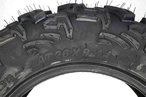 Massfx 4 Set Atv Tires 26X9-14 Front 26X11-14 Rear Durable Dual Compound 6 Ply #TOP2