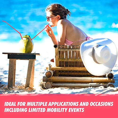 Made In Usa Extra Long Reusable Drinking Straws 22 Inches Long Ideal For Limited Mobility Situations Dishwasher Safe Fda Grade Bpa-Free Material 12 Pieces #TOP7