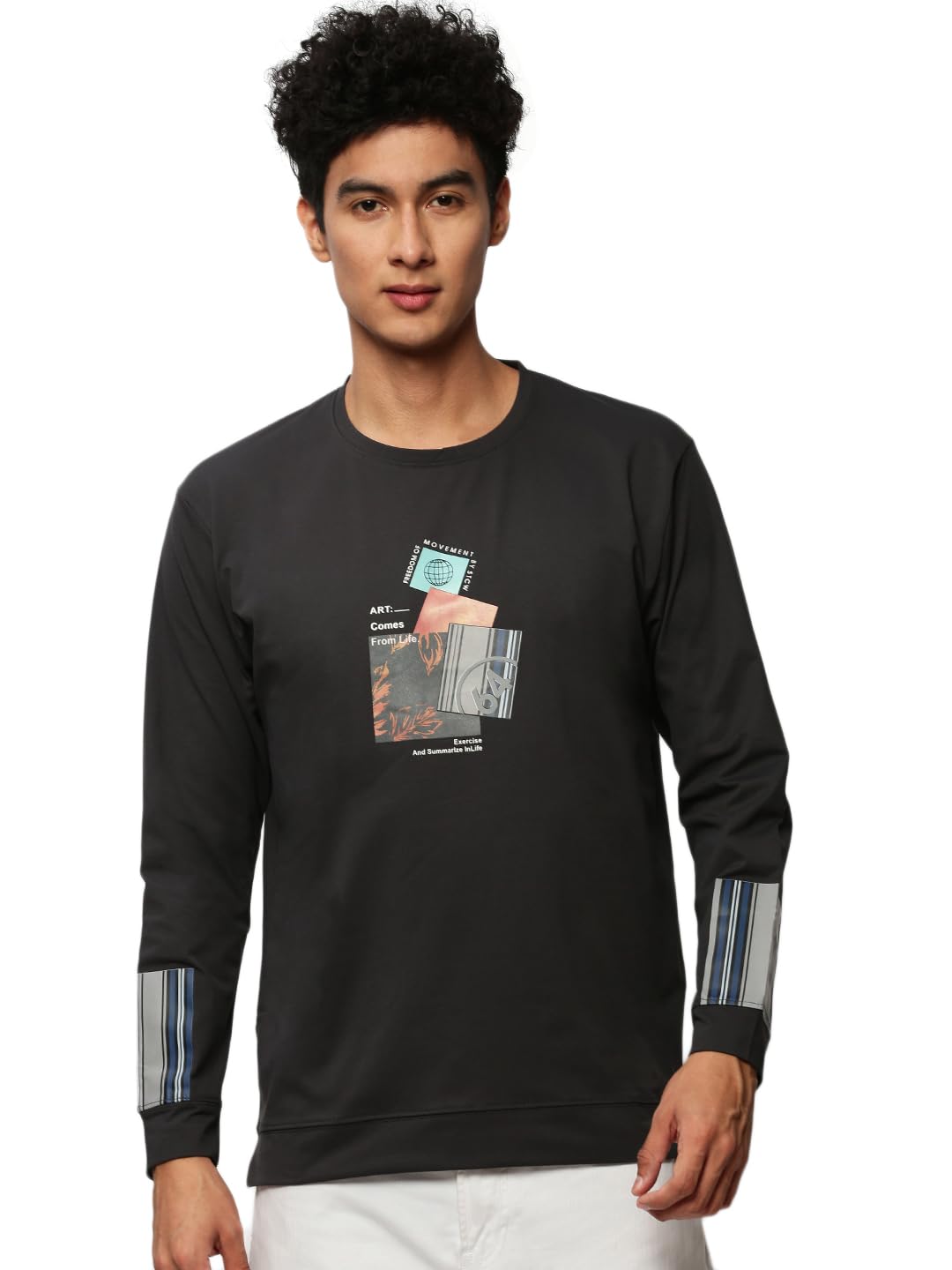 showoffff Men Printed Pullover Sweatshirt | Round Neck Full Sleeves Cotton Sweatshirt's for Mens | Slim Fit Regular Length Sweatshirts for Men's-picture-35