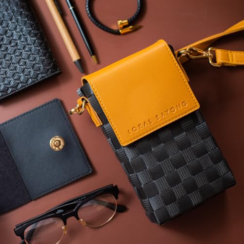 Elegant Handwoven Crossbody Bag Phone Purse, Lightweight & Stylish2