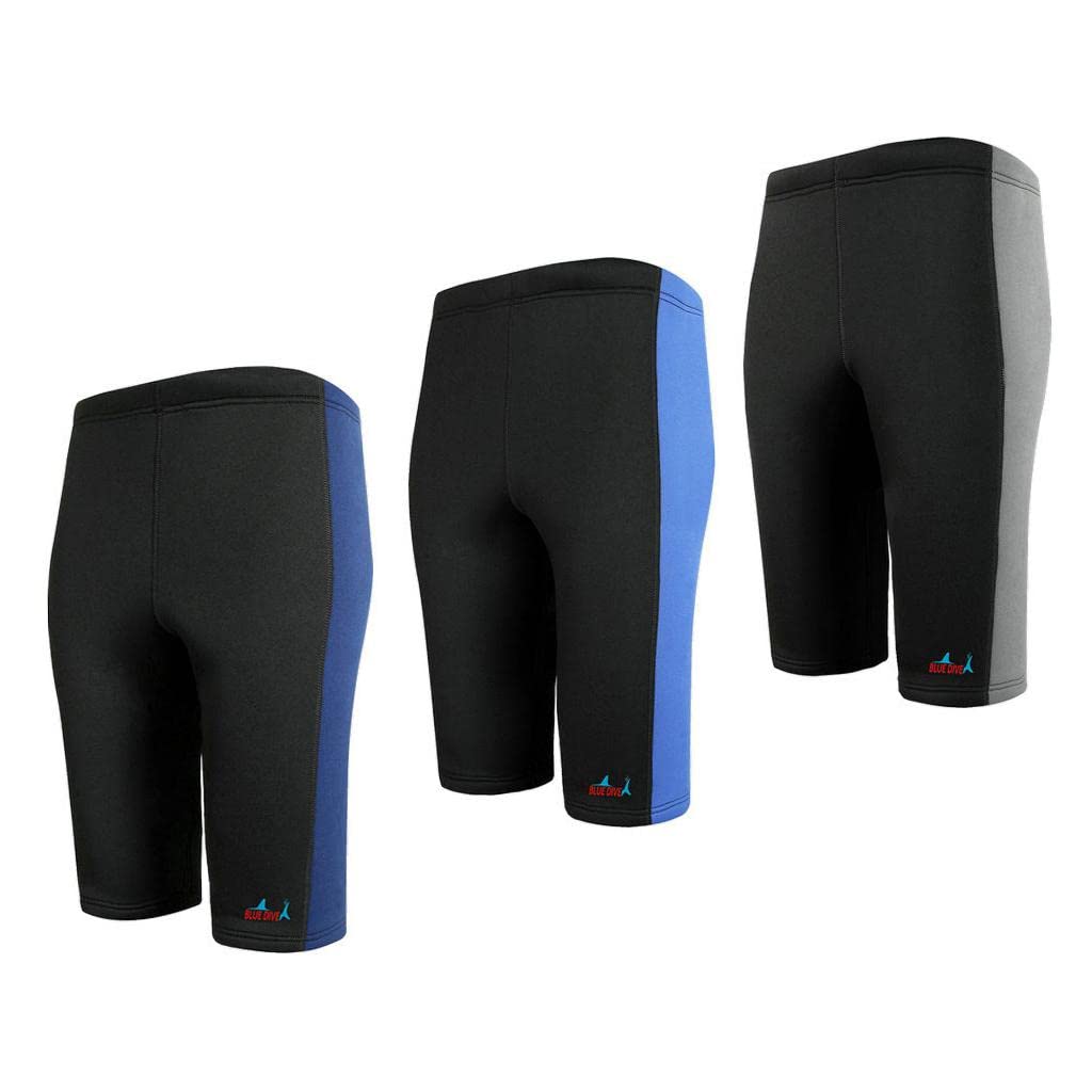 ubersweet Ubersweet® 3mm Neoprene Canoe Kayak Surf Swim Cycling Wetsuit Shorts S Blue and Black-picture-47