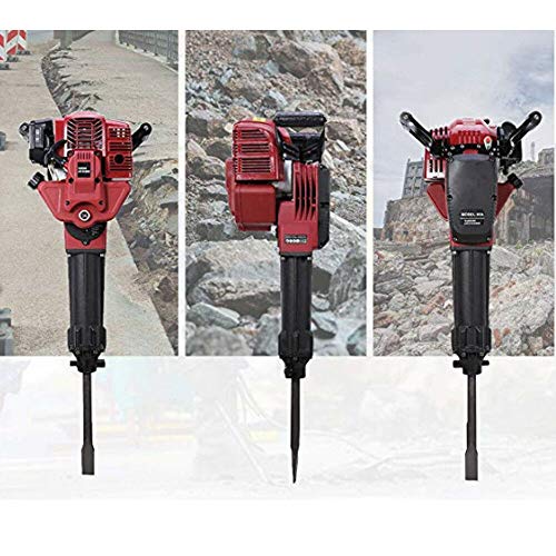 52CC Gas Jack Hammer 2 Stroke Gas Powered Petrol Demolition Jack Hammer Construction Concrete Floor Stone Breaker Punch Drill Chisel - Thumbnail 2