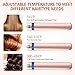 Hair Straighteners, Ceramic Flat Iron and LCD Digital Display, Instant Heat with Adjustable Temperature Straightener Iron Suitable for All Hair Types (Rose Gold)