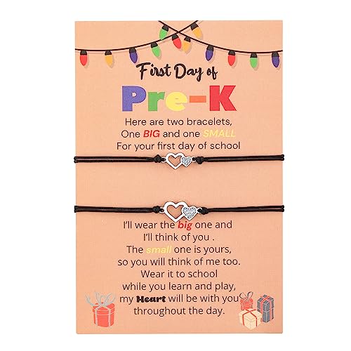 DHQH First Day of Kindergarten Bracelet Mommy and Me Back To School Matching...