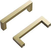 Vista 38 de Hickory Hardware - HH075326-BGB - Manija de la colección Skylight, 3 pulgadas de centro a centro, latón dorado cepillado.