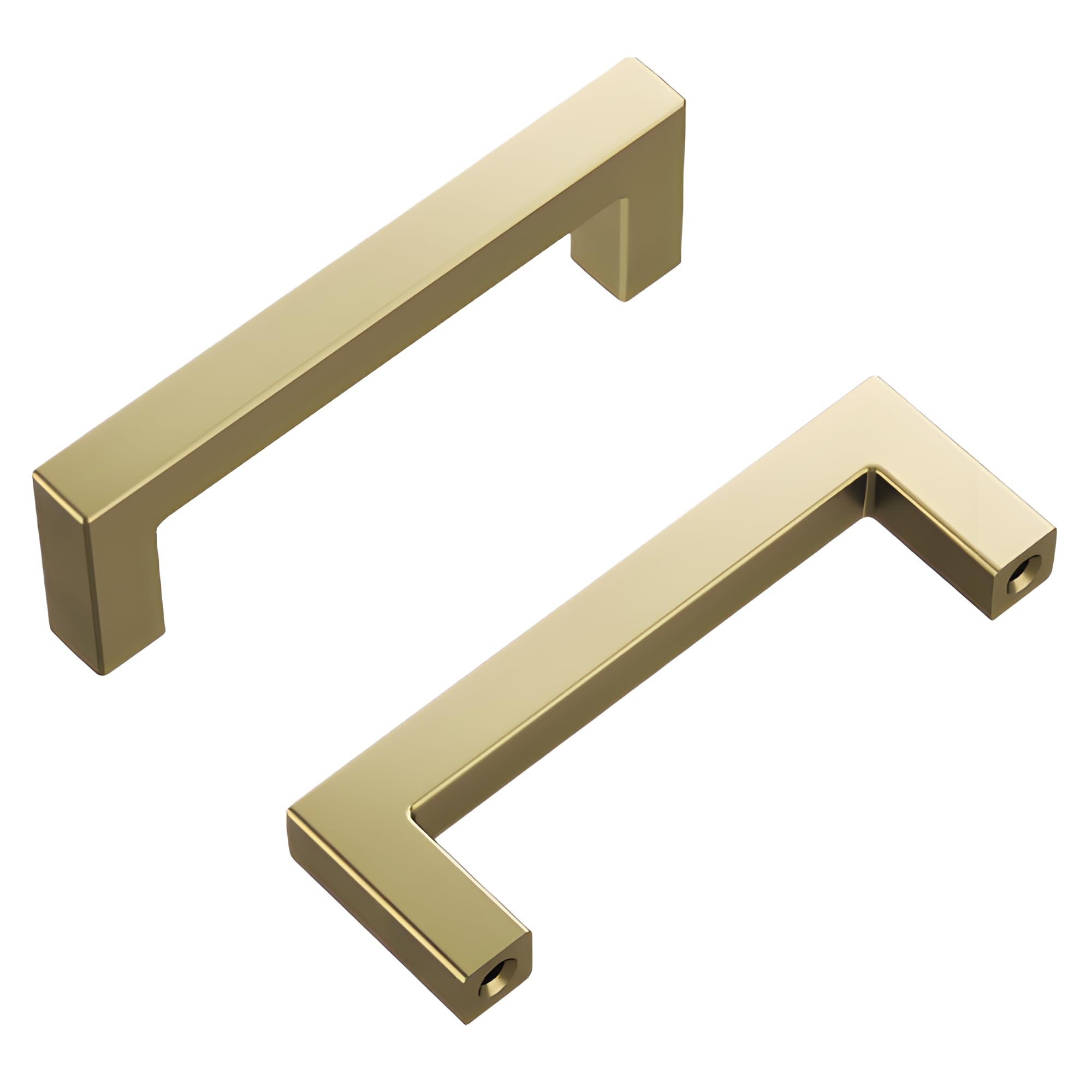 Skylight pull 7,6 cm finition dorée exclusive et nickel haut de gamme