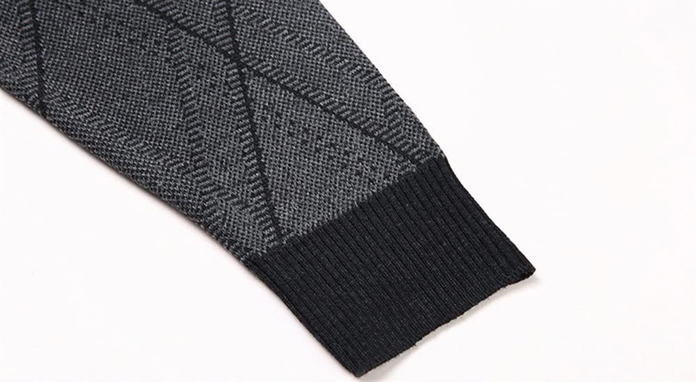 El Nuevo Cárdigans for Hombre Suéteres Moda Cuello Redondo Cuello Acanalado con Botones de Bolsillo Color sólido Tacto Suave Slim Fit Punto Manga Larga Invierno