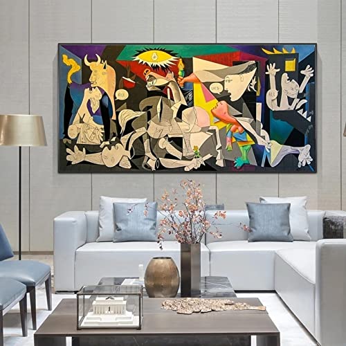 Guernica de Picasso reproduction grand format pour habiller un grand mur vide de salon moderne