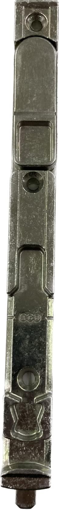AGB - Candado empotrable para ventanas, longitud 180 mm, anchura 18 mm, grosor 12 mm, galvanizado blanco