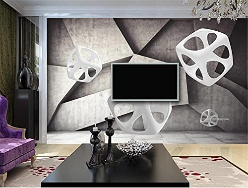 Papier peint 3d espace abstrait mural pour masquer un grand mur blanc