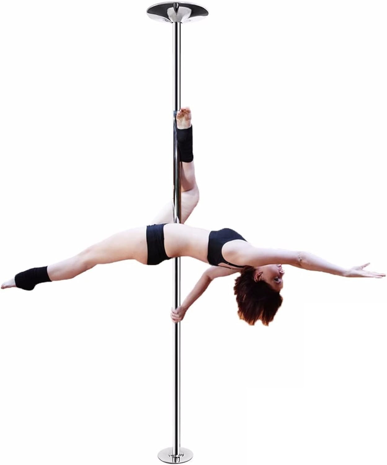 AviiSo Profi Pole Dance Tanzstange Verstellbare Höhe, 45mm Tragbare Stripper-Tanzstange für Home Club Gym