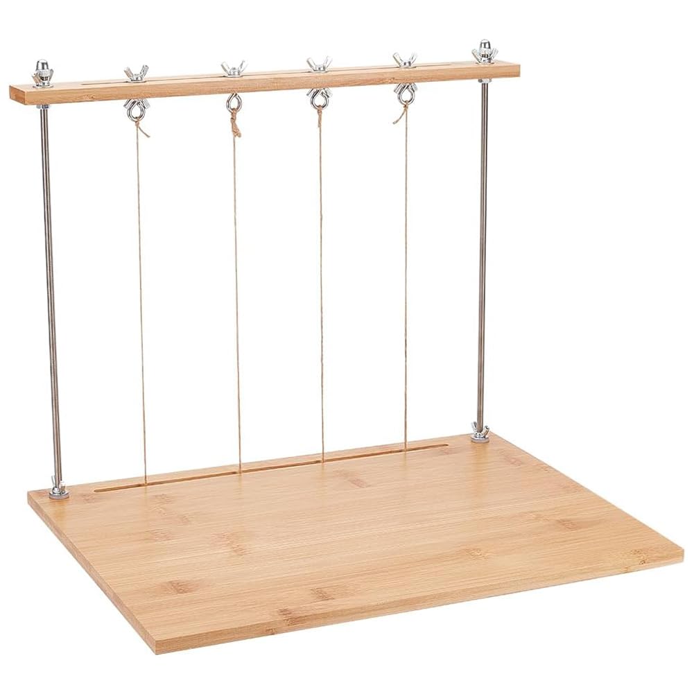 BENECREAT Bookbinding Sewing Frame Set, Wood Book Binding Kits Rectangle DIY Book Binding Tools for Handmade Books DIY Bookbinding