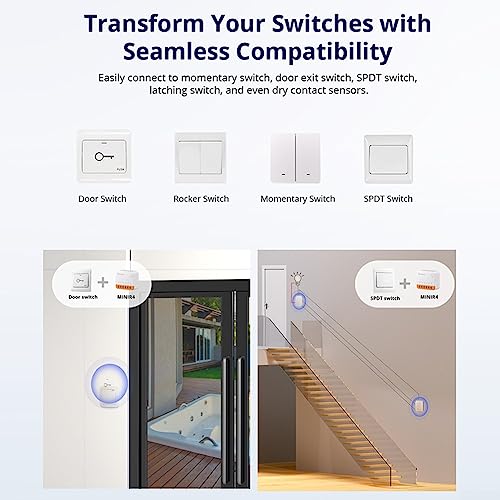 Interruptor inteligente WiFi Mini R4 para controlar luces por voz 4
