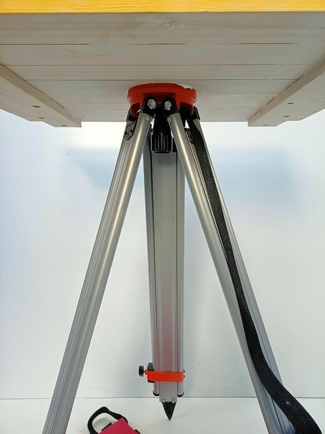 Image of Surveying Plane Table Kit with Aluminum Tripod, Alidade, Plumb Bob, Ruler, Wooden Storage Case