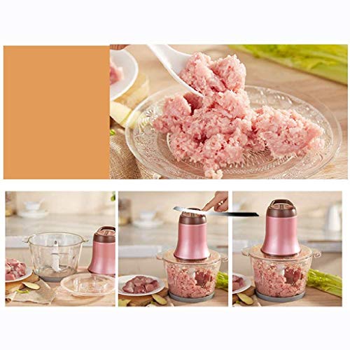 TVSKWMRQ Fleischwolf-Home Fleischwolf, Küchenmaschine 2L Edelstahl Lebensmittelzerkleinerer für Fleisch, Gemüse, Obst und Nüsse, Edelstahlschüssel 9 TVSKWMRQ Fleischwolf-Home Fleischwolf, Küchenmaschine 2L Edelstahl Lebensmittelzerkleinerer für Fleisch, Gemüse, Obst und Nüsse, Edelstahlschüssel