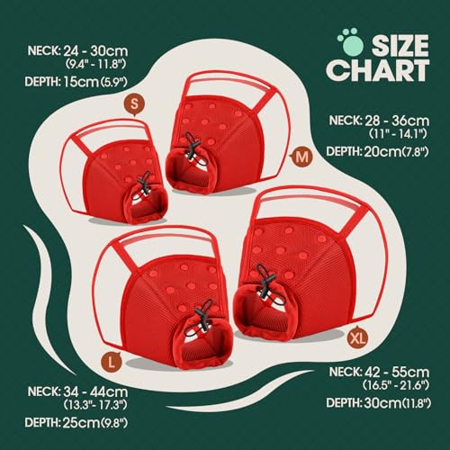 Image of Kuoser Dog Cone Collar After Surgery, Soft Cone for Dogs to Stop Licking, S | Breathable Dog Recovery Collar Comfortable Elizabethan Collars, Adjustable Protective Pet Cones for Small Medium Large Dogs