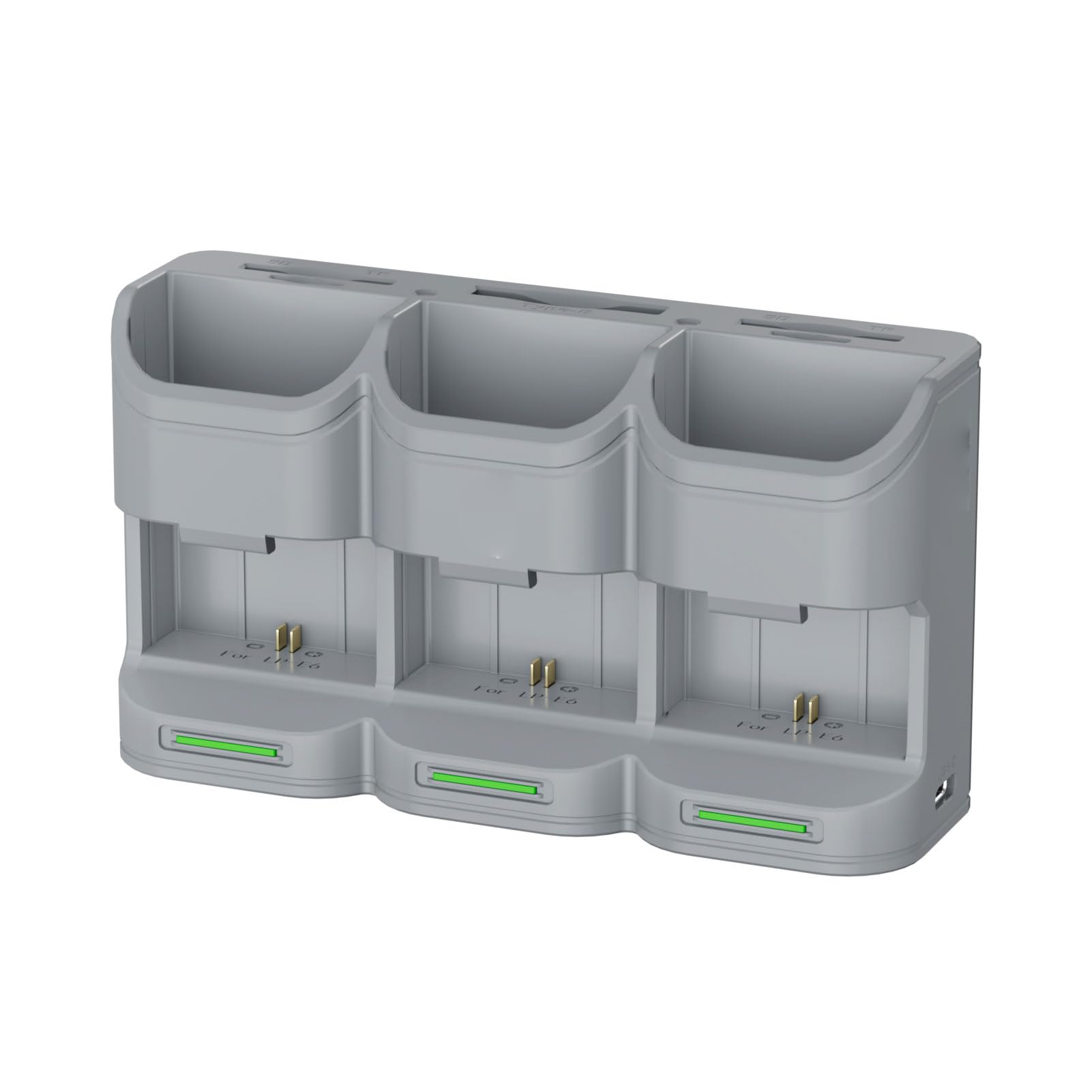 Custodia per Caricabatterie, Protezioni per Circuiti Quadrupli, Carica Contemporaneamente 3 Batterie Custodia per Batterie Multi Slot per Fotocamera, Scatola di Ricarica Portatile con