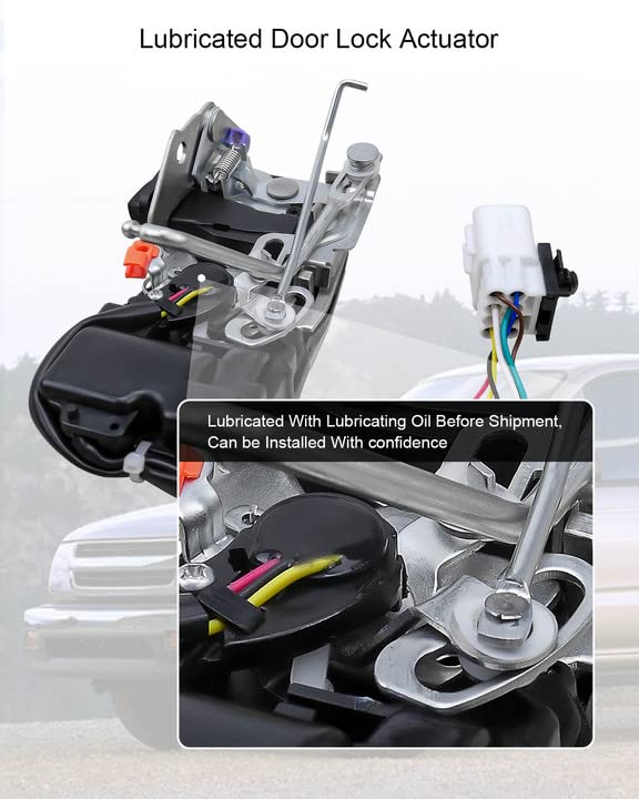 Image of Door Lock Actuator Driver Side Fit for Toyota Tacoma 2.4L 2.7L 3.4L V6 Engine 1998 1999 2000 2001 2002 2003 2004, Front Left Door Lock Latch Assembly Replace 69040-04010 931-492