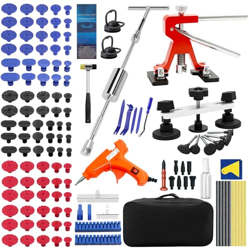 Poakkus 149Pcs Paintless dent Repair kit with Slide Hammer &
