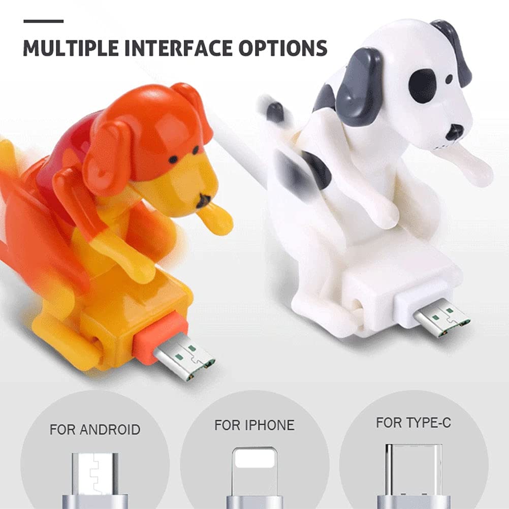 Eeneme Funny Rogue Dog - Cavo dati per ricarica veloce, per smartphone, cavo USB per vari modelli di telefono cellulare (tipo C)