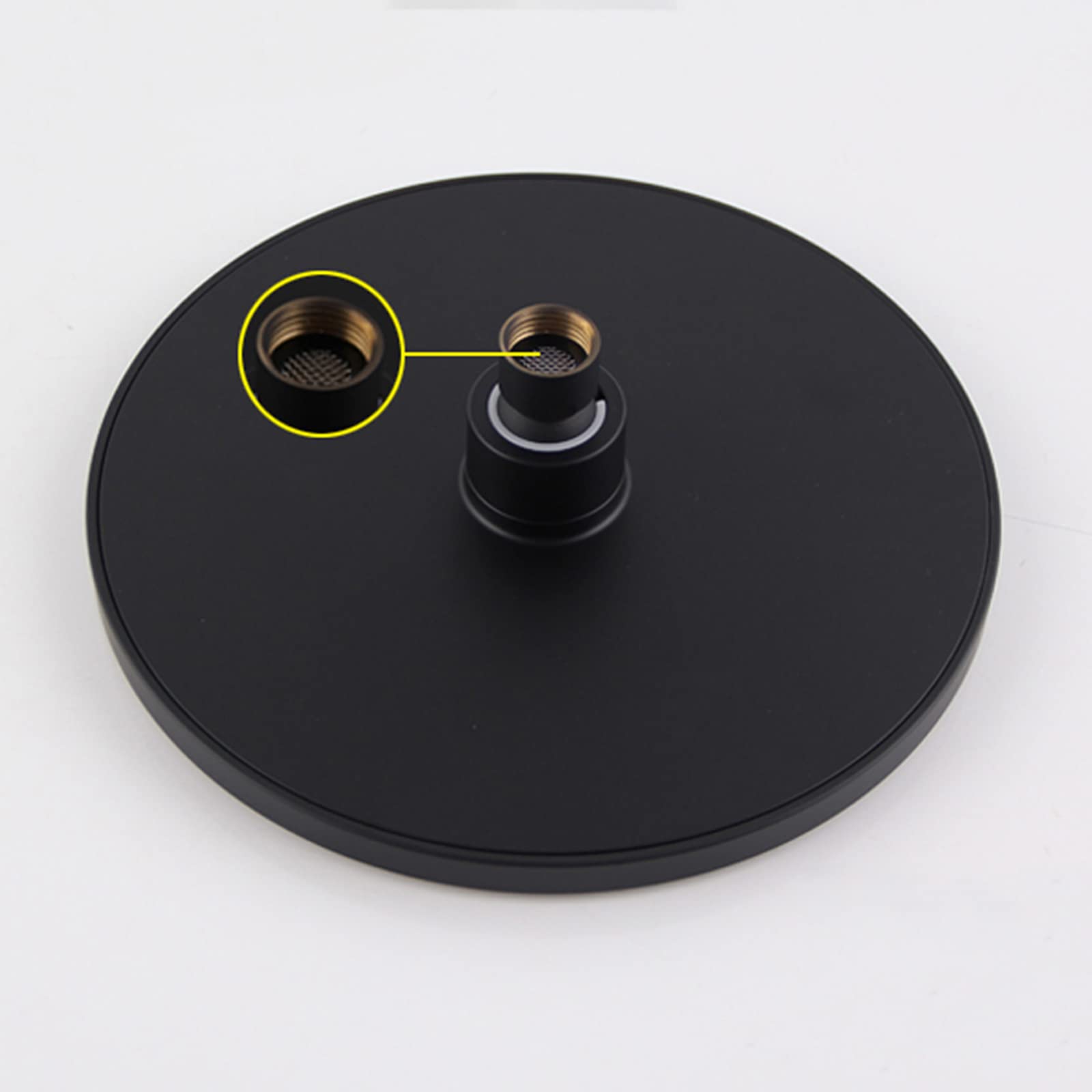 Set completo di rubinetti for doccia, sistema doccia a pioggia nero con soffione doccia a pioggia da 8 pollici e soffione doccia palmare a 3 funzioni, kit doccia a parete in ottone