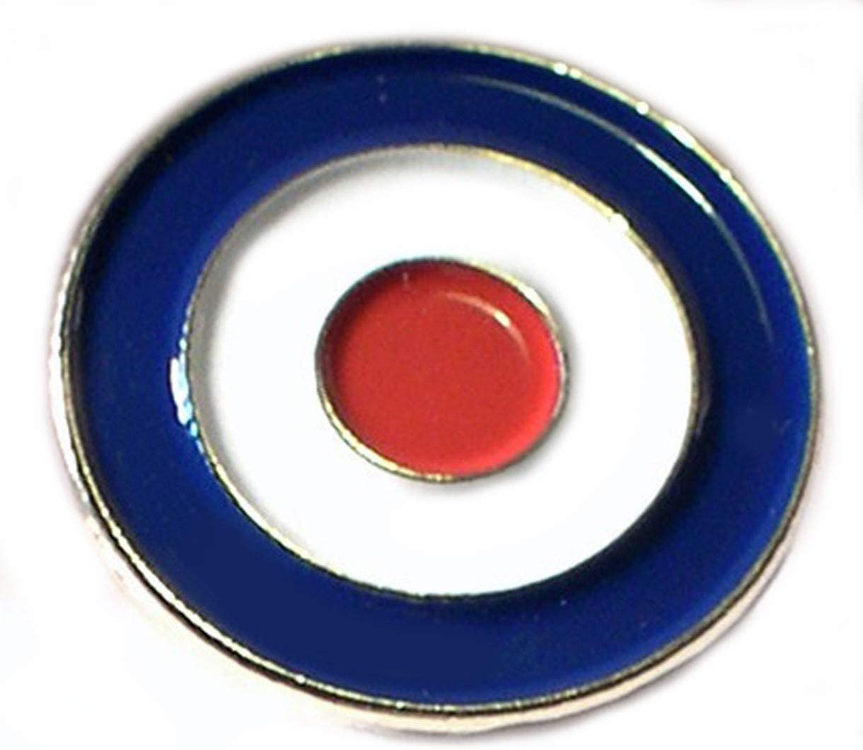 Fat-catz-copy-catz MOD UK Military RAF Airforce Scooter Lambretta Target Bullseye Metal Enamel Lapel Pin Badge 1cm Diameter