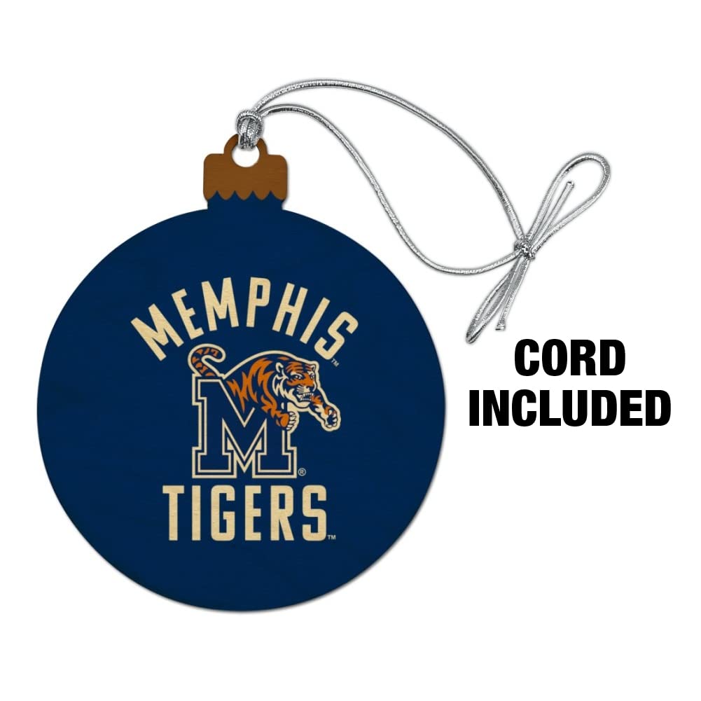 GRAPHICS & MORE Memphis Tigers Wood Christmas Tree Holiday Ornament
