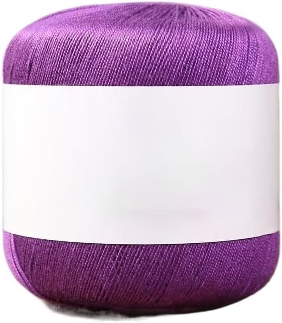5 Rolls No 6 Lace Yarn 50g Linen Cotton Blend 3 Ply 125m S Twist Thread for Shawl(6)