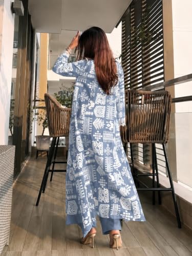 Image of ANNI Designer Kurta Sets for Women Viscose Printed | Kurta with Dupatta Set | A Line Kurti Set for Women | Square V Neck 3 /4 Sleeve Ethnic Outfit | Designer Indian Kurti Stylish Clothing