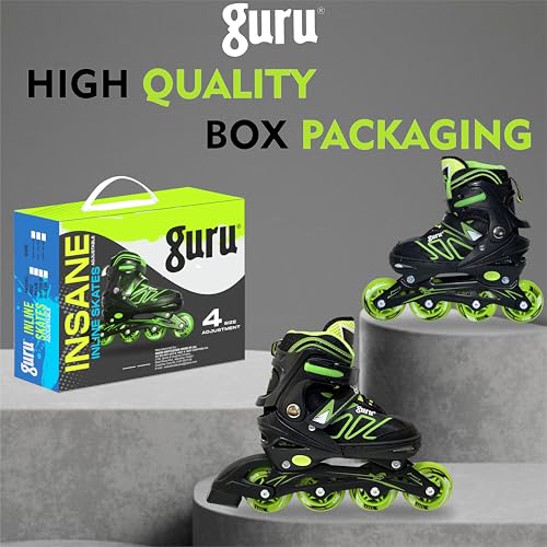 Image of GURU Inline Skates, Inline Skates Wheels for Kids & Adults Medium Size in-line Skates