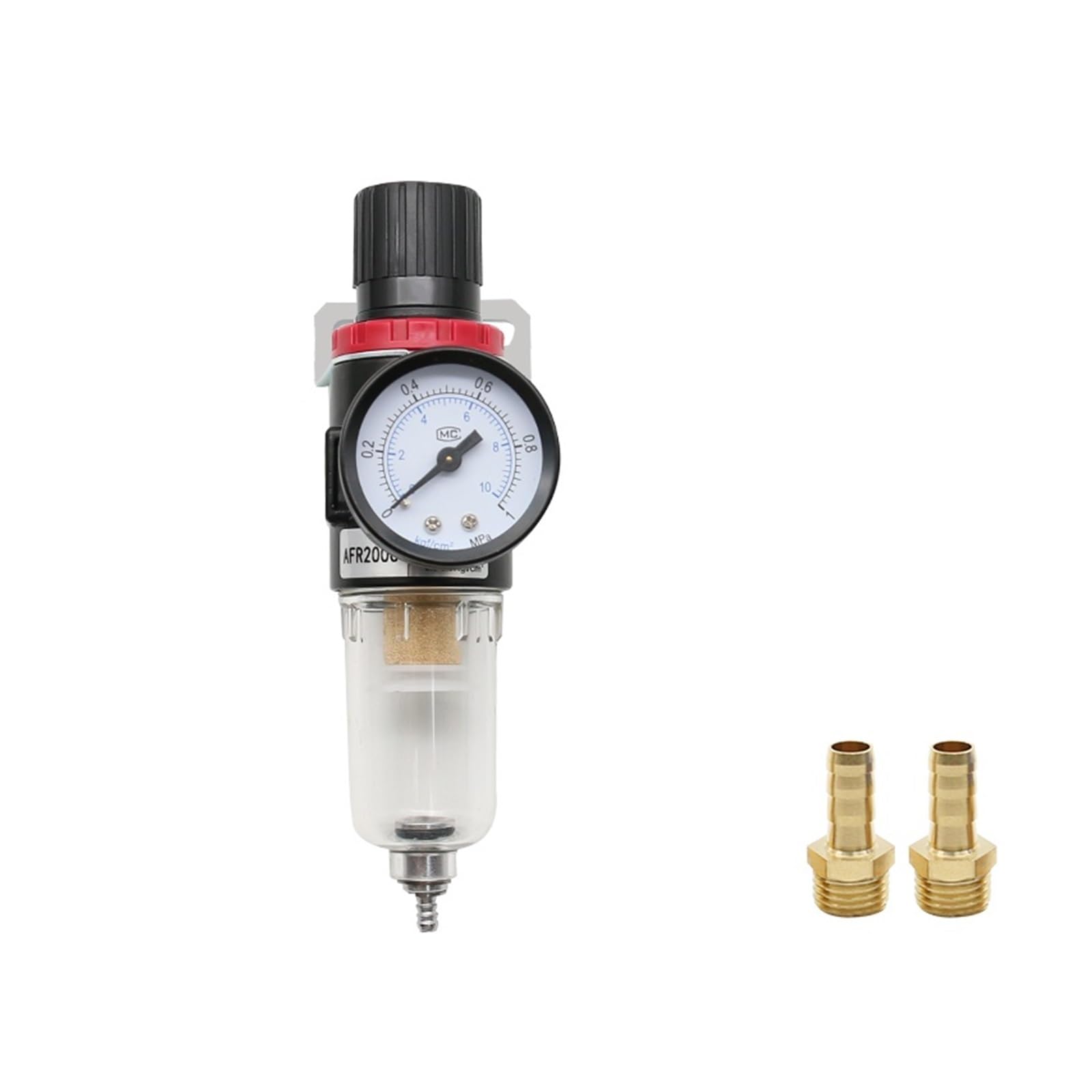 AYNRJKKX AFR-2000 Pneumatic Filter Regulator Air Handling Unit Pressure Switch Gauge AFR2000(AFR2000-BT 6mm)