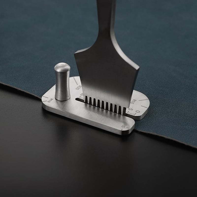 Leather Sewing Aid Tool, Constructed from Durable Stainless Steel, Serves as a Guide for Precise Punching, Equivalent to a Diamond Lace Chisel or Pricking Iron, Ideal for LeatherCraft Projects