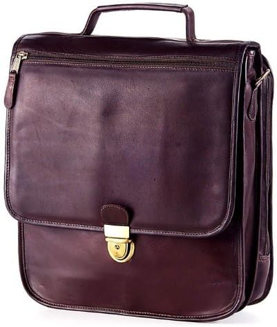 Clava Leather Tuscan Upright Vertical Brief in Tan 4057TAN