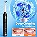 Bitvae Rotating Electric Toothbrush with 8 Brush Heads for Adults and Kids, Travel Case, 5 Modes Rechargeable Power Toothbrush with 2-Minute Smart Timer, 60-Day Battery Life, Black